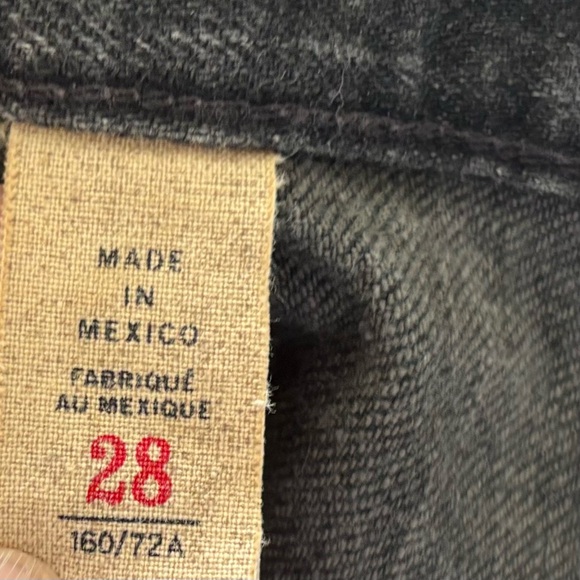 DOUBLE RL STRETCH SELVEDGE RRL VINTAGE STRAIGHT LEG BLACK JEANS 28 Trendy - Picture 4 of 9